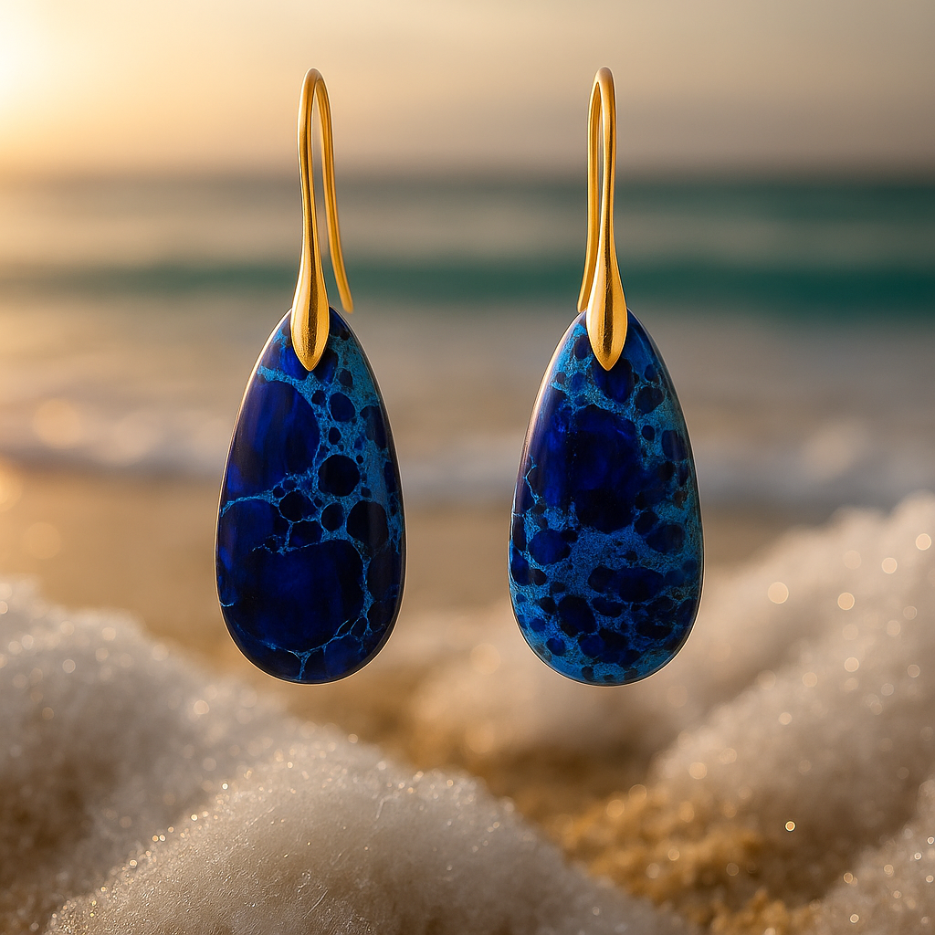 Selenea – Orecchini Blu Abissale