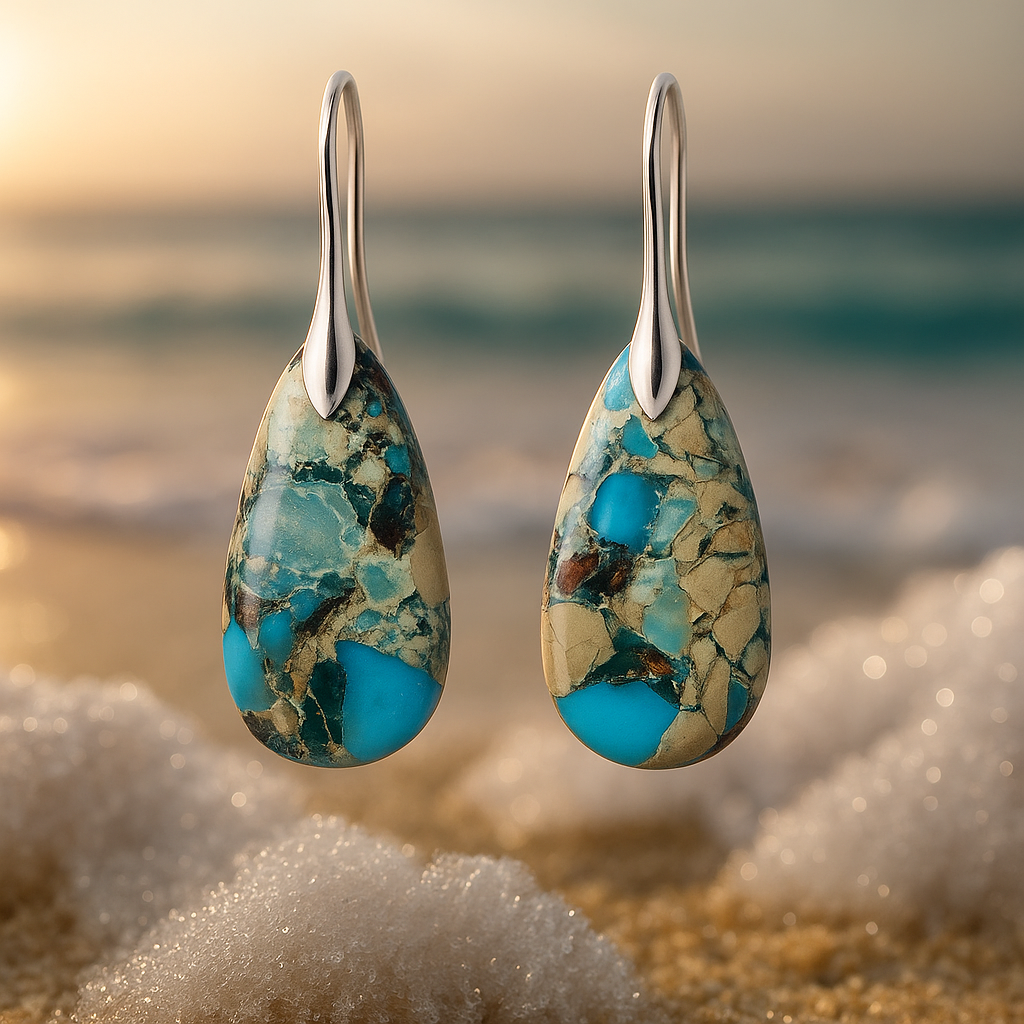 Orelia – Orecchini Azzurro Oceano