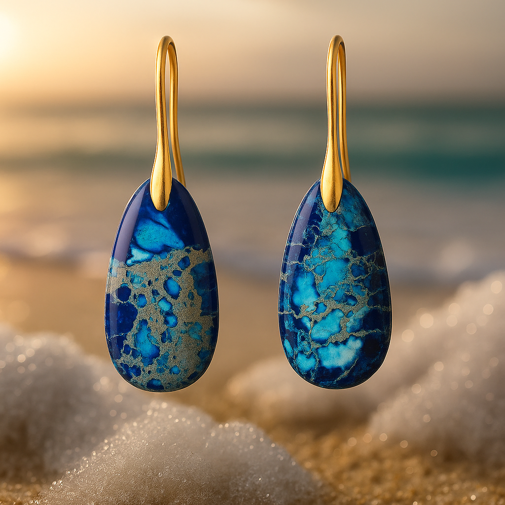 Lunarea – Orecchini Blu Laguna