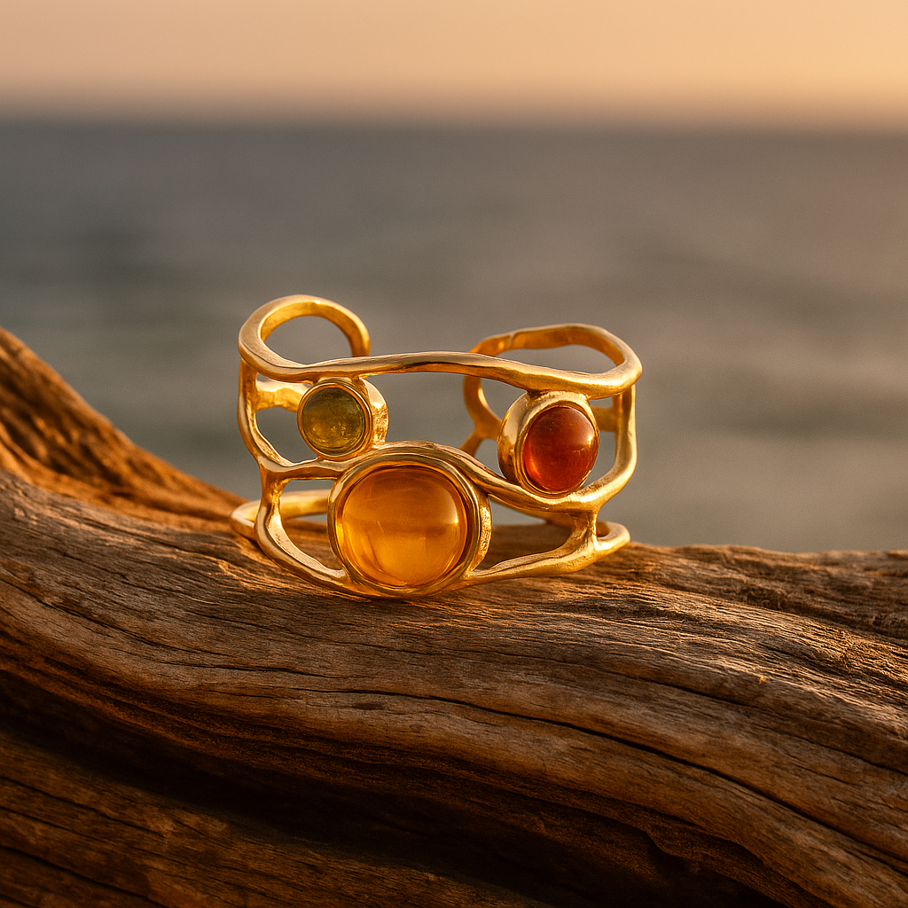 Naïma | Anello orbite del sole dorato