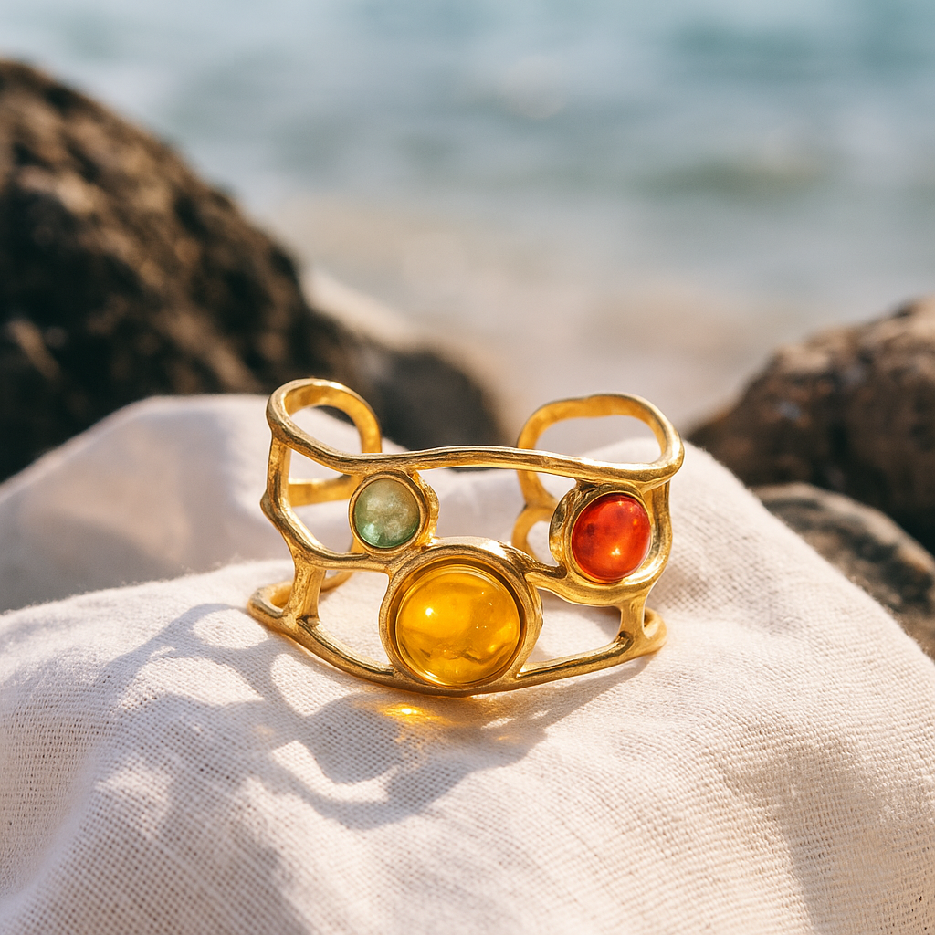 Naïma | Anello orbite del sole dorato
