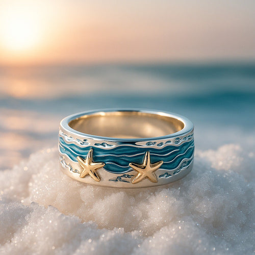 Abbraccio delle Maree | Anello Argento 925
