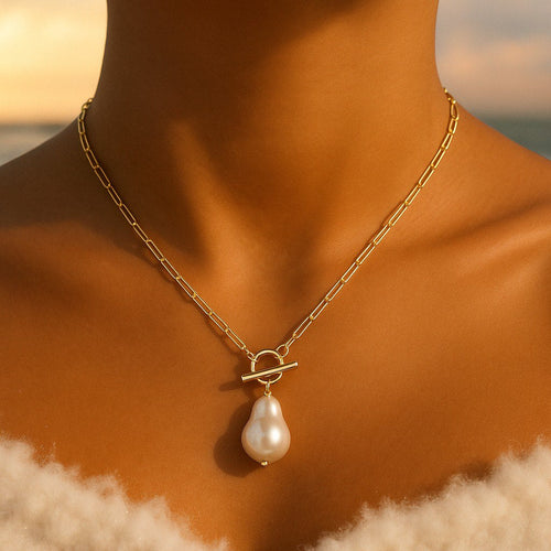 Ahlia | Collana con Pendente di Perla