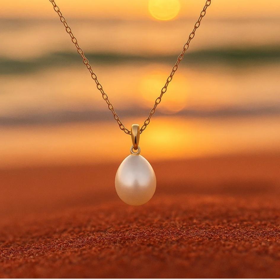 Najma | Collana di Perle con Catena Sottile