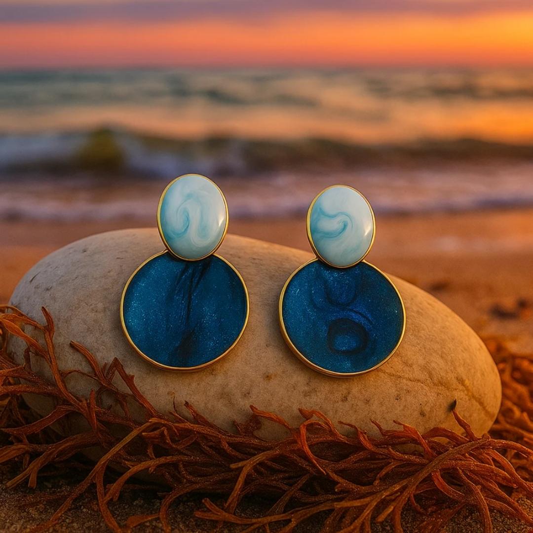 Eliara | Orecchini cielo e fondale