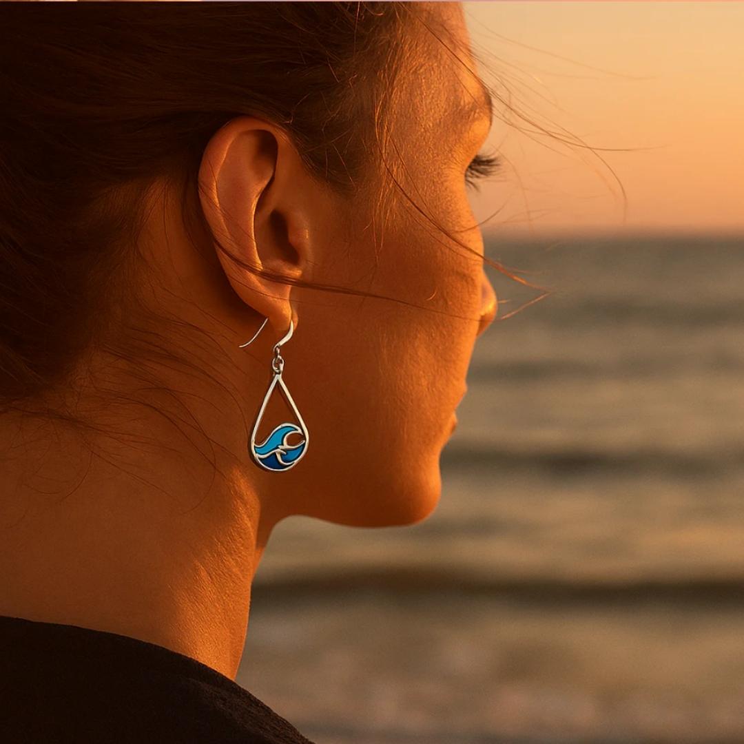 Nerida | Orecchini onde d’acqua