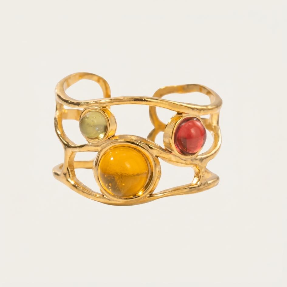Naïma | Anello orbite del sole dorato