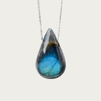 Lacrima del Mare | Collana in labradorite