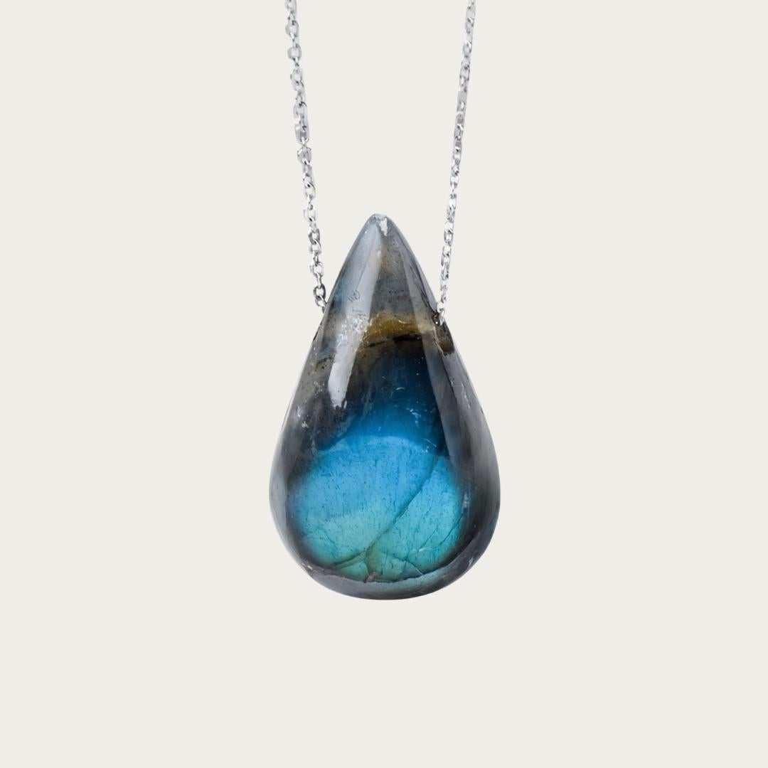 Lacrima del Mare | Collana in labradorite
