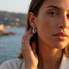 Kaïra | Orecchini schiuma d’onda dorata