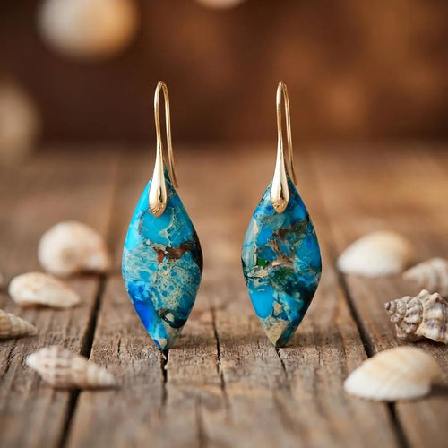 Avelina – Orecchini Blu Mare Eleganti ISDM IT