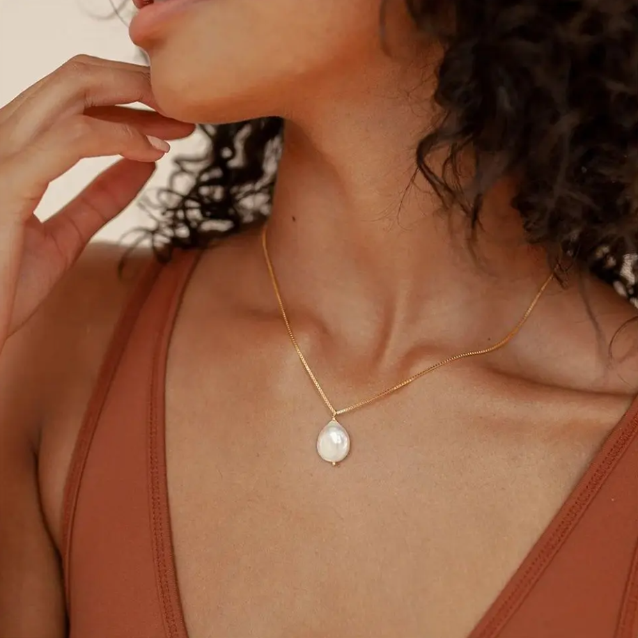 Areeba | Collana con Pendente di Perla