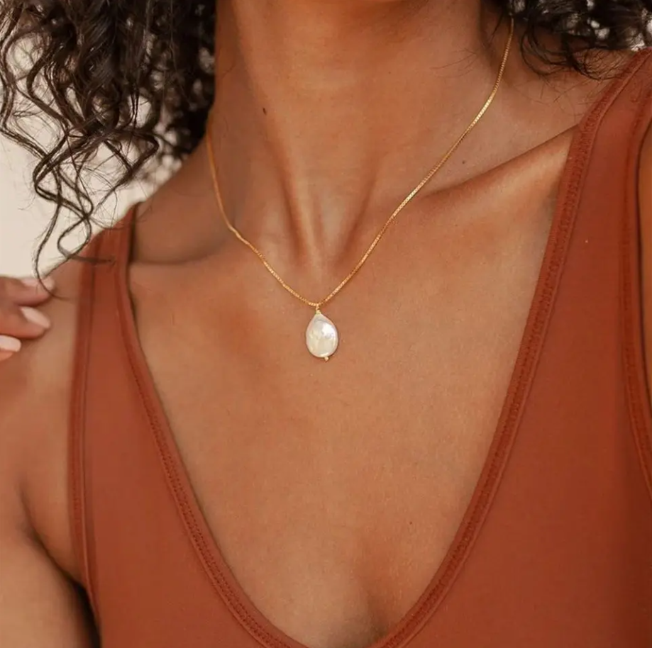 Areeba | Collana con Pendente di Perla