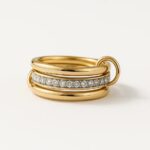 Maysaa | Anello Triplo Dorato con Zirconie