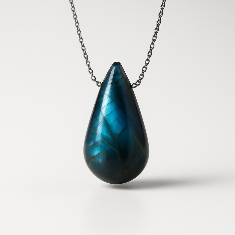 MID FUNNNEL - 2026-01-03T011930.981 Lacrima del Mare | Collana in labradorite - immagine 1