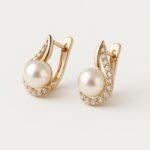 Lola - Orecchini a bottone con perle