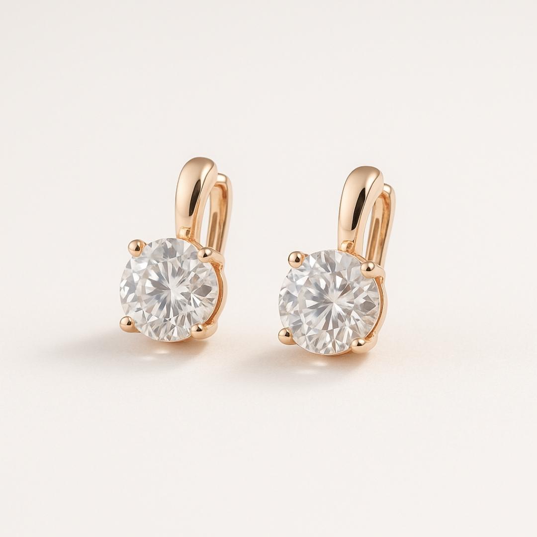 MID FUNNNEL - 2026-02-28T220036.131 Zielis | Orecchini a cerchio con zircone rotondo - immagine 1