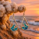 Nerida | Orecchini onde d’acqua - immagine 2