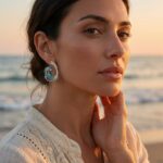 Selenea | Orecchini Giuramento dell'oceano - immagine 3