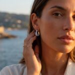 Kaïra | Orecchini schiuma d’onda dorata - immagine 3