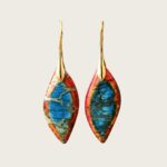 Elaria – Orecchini Rosso Corallo e Turchese