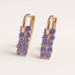 Bonas - Orecchini con Pietre Lilla
