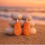 Coralia – Orecchini Corallo Lucente - immagine 2